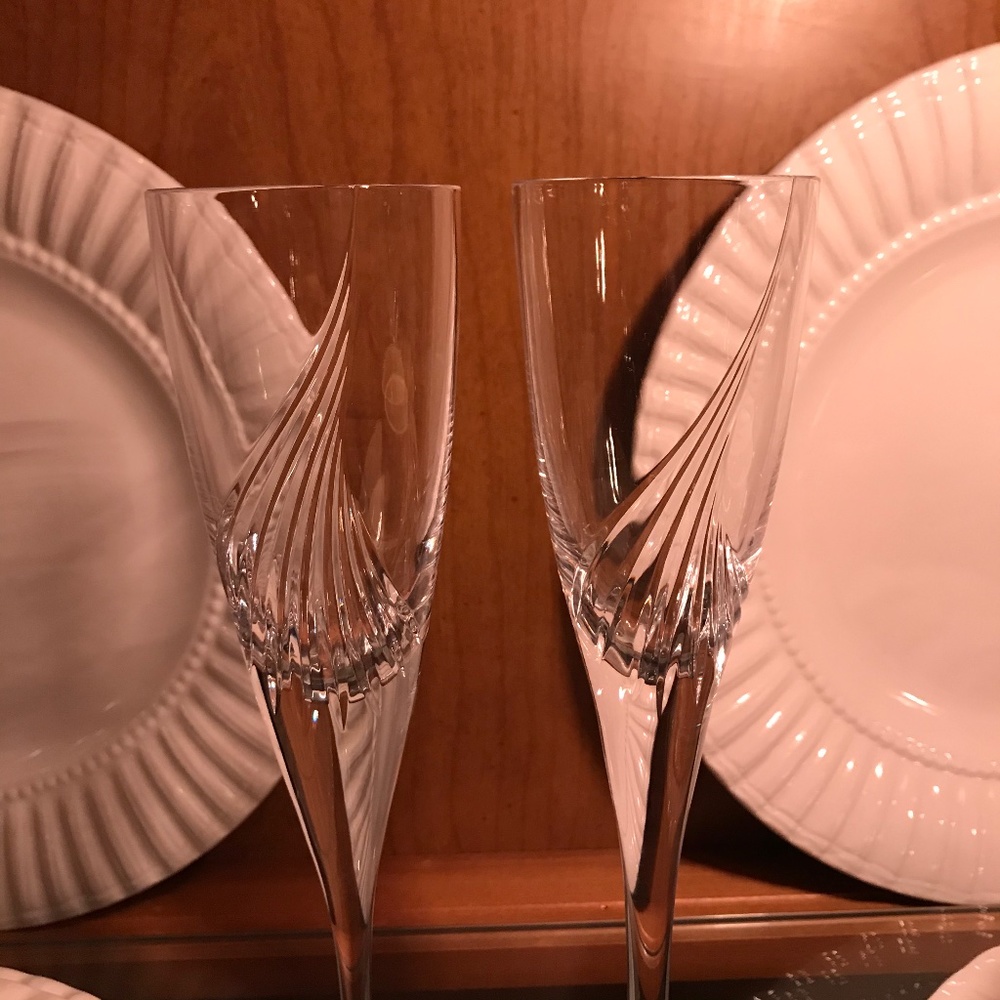Fluted Champagne Flight (Cut) by Atlantis